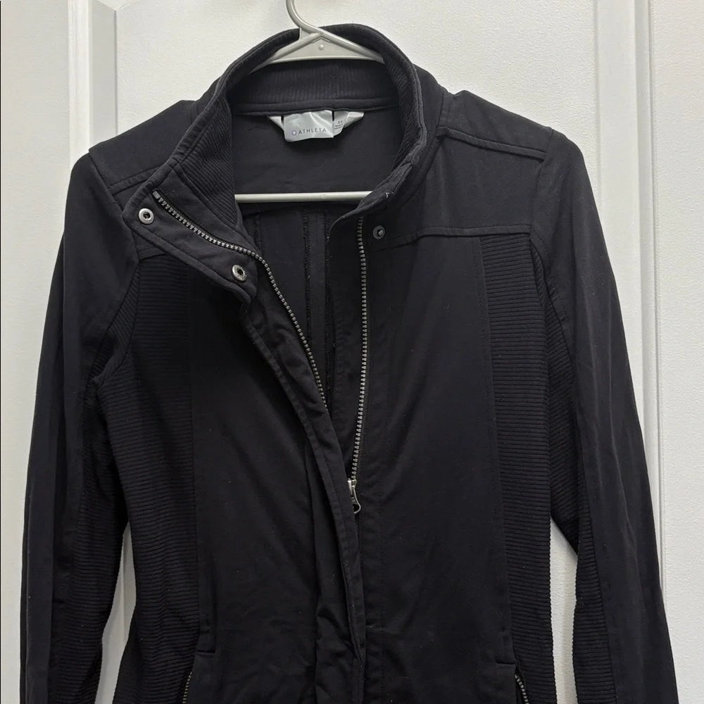 Athleta Women's Black Utility Jacket Size XS Zip Sweatshirt